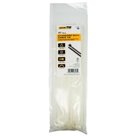 Gardner Bender 220970 11 In. Natural Standard Duty Cable Tie; Pack Of 100